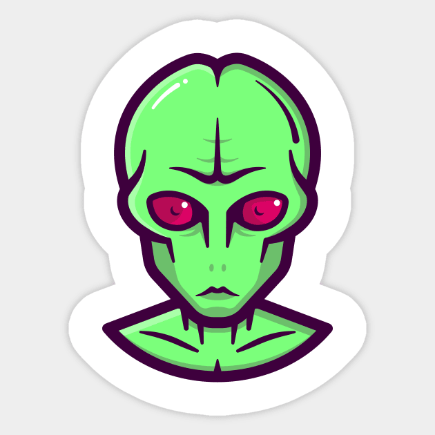 Alien Sticker by steffanstewart